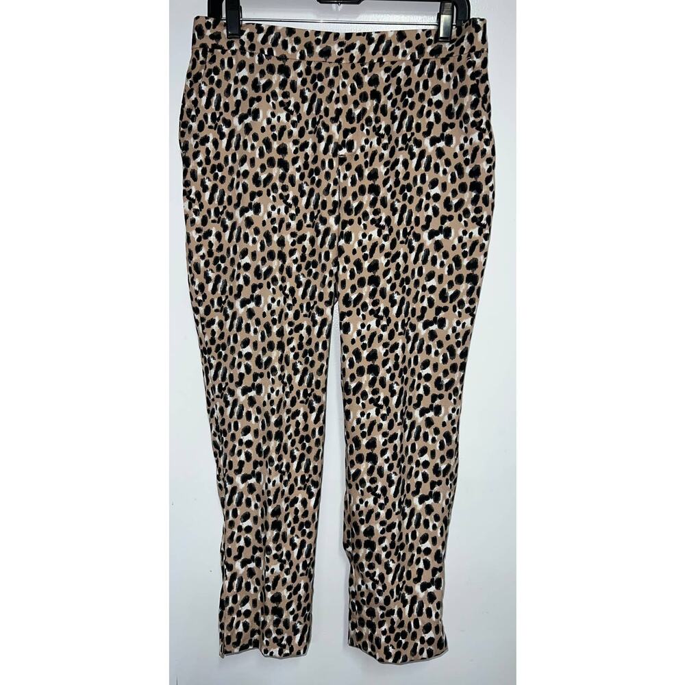 Banana Republic Leopard Print Hayden Pants size 8 EUC
